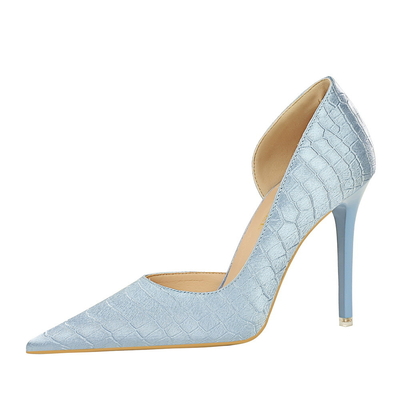 Retro Korean Fashion Heel Shoes 11CM High Heels with Waterproof Platform Satin